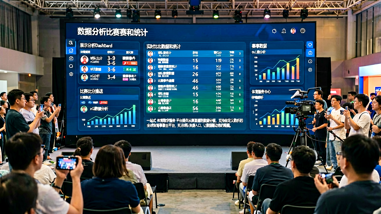 球速体育数据分析Dashboard界面，展示实时比赛数据和统计图表